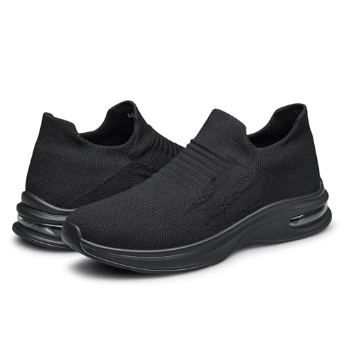 Image of vibdiv Shoes for Men Sock Sneakers Pull-on Casual Lightweight Breathable Comfortable