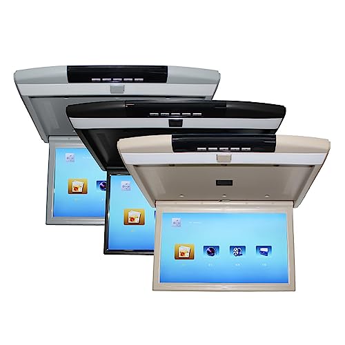 17,3 Pouces 1080P Vidéo Voiture Overhead Flip-Down Monitor, Voiture Overhead Player TV Montée sur...