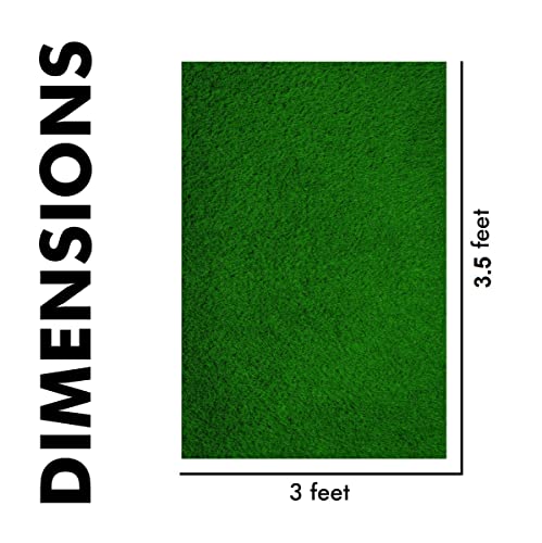 Image of Yellow Weaves 45 MM High Density Artificial Grass Carpet Mat for Balcony, Lawn, Door (3.5 X 3 Feet)