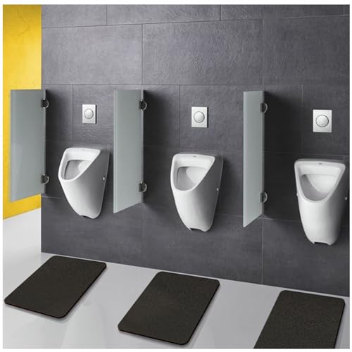 3 pz Antiscivolo orinatoio stuoie Bagno orinatoio Pavimento Pastiglie, Pad pipì Commerciale per Il Bagno degli Uomini, Bagno Piano Protector WC Tappeto orinatoio Mat