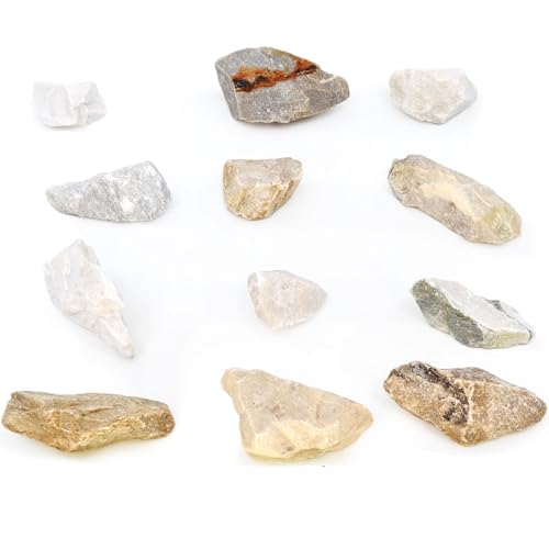 Image of EISCO 12PK Raw Fine White Marble, Metamorphic Rock Specimens - Approx. 1 inch - Geologist Selected & Hand Processed - Great for Science Classrooms - Class Pack