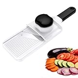 Ibergrif M526 Mandoline Cuisine - Mandoline Multifonctions Manuel Réglable 1–4 mm, Coupe-L...