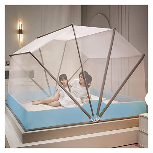 Mosquitera de cama king size y cama individual plegable lavable para viaje y hogar