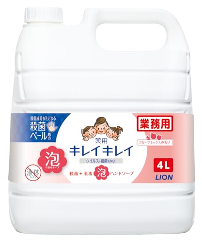 Kirei Kirei Medicated Foaming Hand Soap 4 L Fruit Mix Scent Refill Commercial Use Large Quantity