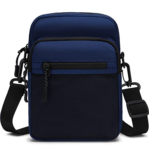 Lohol Klein Umhängetasche für Herren, Schultertasche Messenger Bag Sling Tasche Crossbody Tasche für Arbeit Reise Alltagsleben (Navy blau)