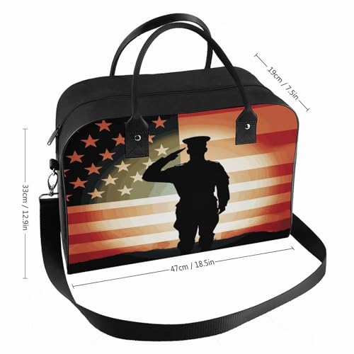 Maletín ligero para portátil con diseño bandera americana miniatura 2