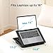 HUANUO Laptop Desk, Portable Laptop Stand Fits Up to 15.6 Inch Laptops, Adjustable with 8 Angles Lap Desks for Adults - Dual Cushion Desk for Sofa, Bed, Car or Work Table