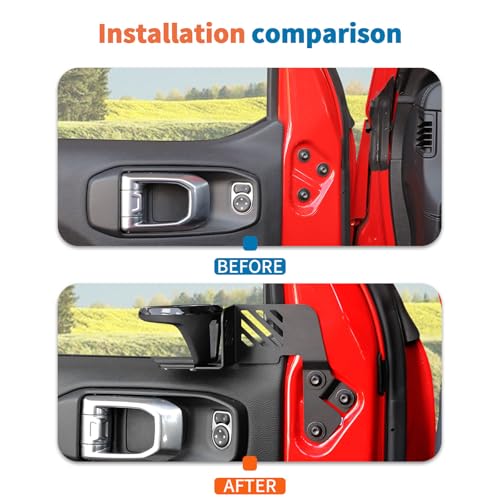 JeCar 2pcs Porta vasos para puertas Jeep Wrangler JL 2018-2025 miniatura 3