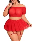 Avidlove Plus Size Lingerie Sets Halloween Costume Sexy Valentine Lingeries