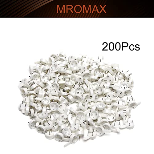 Image of Nails For Hanging Pictures,Picture Hooks Hardwall Hangers for Hardware Concrete Wall Hooks Invisible Nail Hangers Non-Trace Wall Picture Hanger No Damage Stucco 0.98 inch x 0.59 inch (L*W)(200pcs,0.98 inch x 0.59
