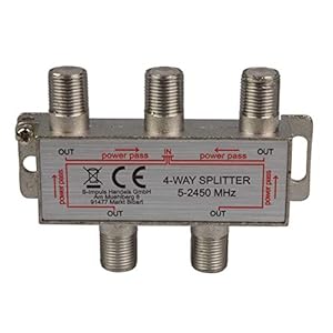 S/Conn 10402165 4-Wege-SAT-Verteiler