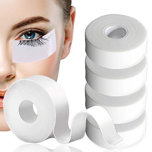 5 Rolls Lash Tape, Kalolary Adhesive Medical Elastic Foam Tape Eyelash Extension Supplies