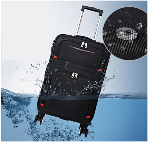 Expandable Softside Luggage with Removable Spinner Wheels Portable Travel Trolley Case Waterproof Oxford Cloth Carry On Suitcase2
