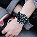 Gosasa Big Dial Digital Watch S Shock Men Military Army Watch Water Resistant LED Sports Watches (A Blue)