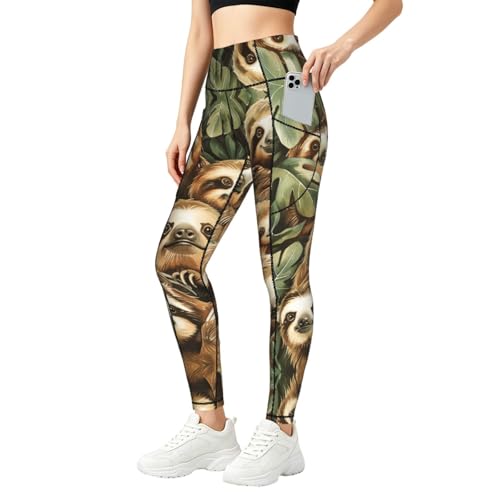 Pantalones de yoga de perezoso para correr y entrenar cómoda en el gimnasio o al aire libre
