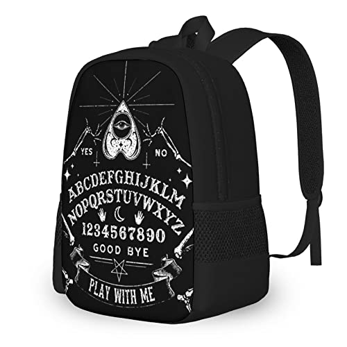 Basic Laptop Backpack Stylish Bookbag Durable Vintage Skeleton Magic Board Black Laptop Backpack with Padded Straps for High School College Gift3