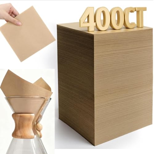 Dunzoom 400 Count Unbleached Coffee Filters