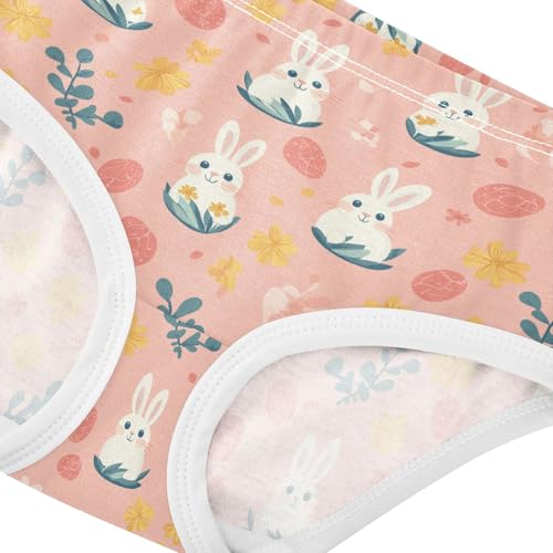 Little Girl Underwear Toddler Panties Kids Undies Easter Rabbit Soft Cotton Briefs 2T-8Y4