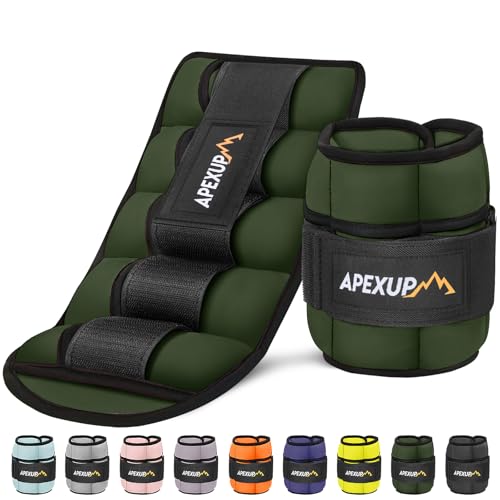 Image of APEXUP Adjustable Ankle Weights for Women and Men, Modularized Leg Weight Straps for Yoga, Walking, Running, Aerobics, Gym, Physical Therapy