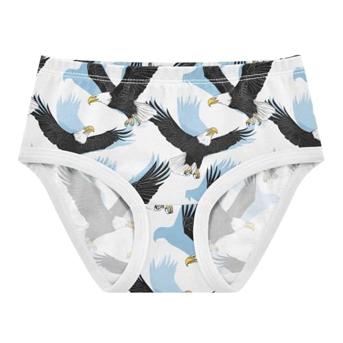 Wusikd Black White Girls' Underwear Cotton American Bald Girls Briefs Soft Toddler Underwear 2T