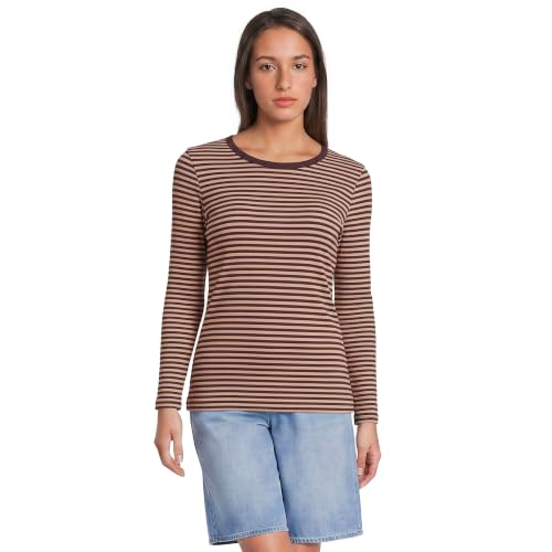Image of Lands' End Women's Cotton Rib Knit T-Shirt