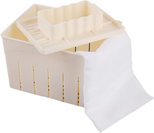 Miniatura 1 de Mangocore juego de molde con prensa para hacer tofu y tela para prensar queso de soja