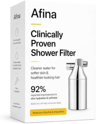 Afina Chrome High Pressure Revitalizing Shower Filter - Filter Out Chlorine