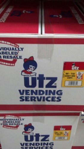 Utz Potato Chips, Honey Barbeque – 1 oz. Bags (60 Count) – Crispy
