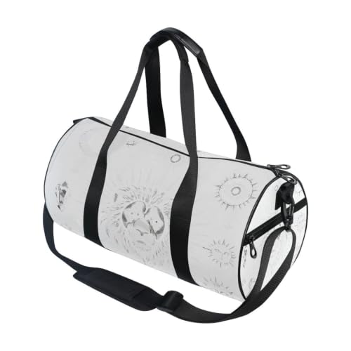 Bolsa de gimnasio ligera con bolsillo interior y estética celestial de la galaxia