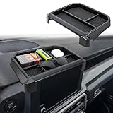 Neepiar Center Console Dashboard Organizer Compatible with 2024 2025 2026 Toyota Tacoma / 2025 2026 4Runner Dash Organizer Tray Behind Screen Dashboard Interior Accessories(Only for 8-inch Screen)