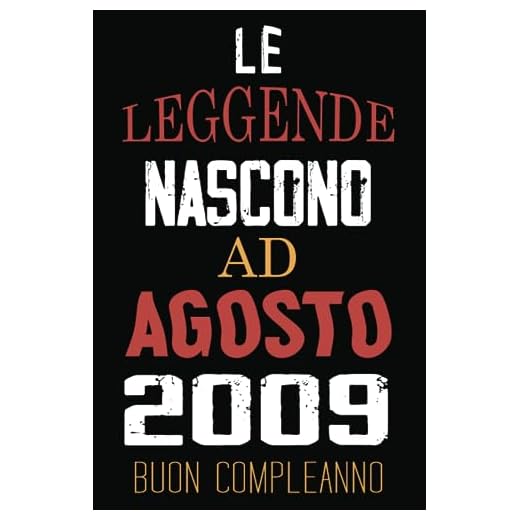 Le Leggende Nascono Ad Agosto 2009: Idea regalo originale e divertente di 14 anni per per ragazze e ragazzi. Taccuino a righe