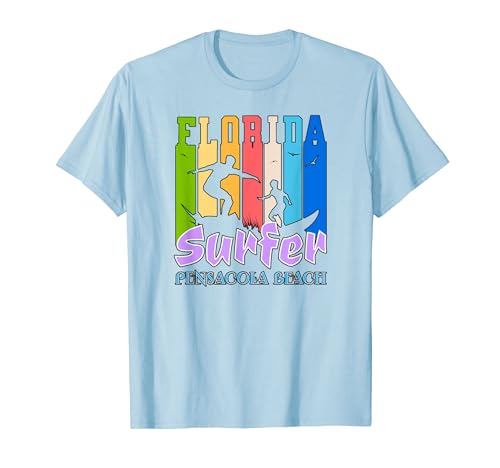 Florida Surfer Pensacola Beach FL Surfing Playas Vacaciones Camiseta