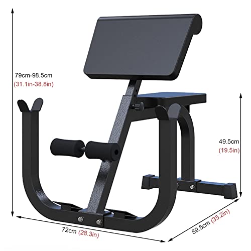 romeinse stoel In Hoogte Verstelbare Halterbank/Romeinse Stoel, Zware Fitnessapparatuur voor het Versterken van de Buikspieren, Oefenmachines, Gemakkelijke Decompressie - Image 7