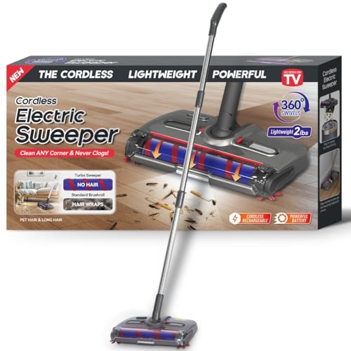 Generico Scopa Aspiratore Senza Fili con Spazzola Rotante, Funzione Anti-Ostruzione e Luce LED