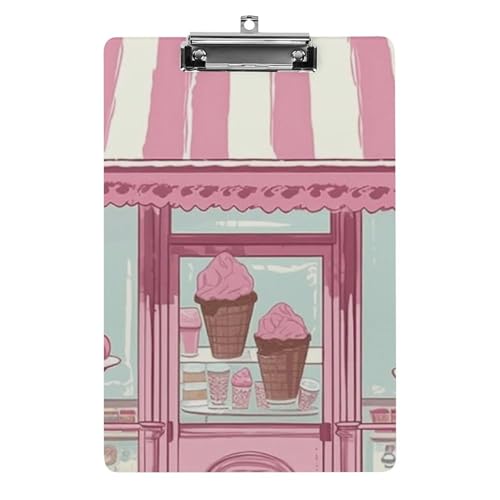 Porte-bloc acrylique A4 pour écrire facilement debout sans table ni bureau
