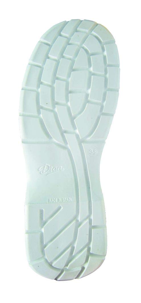 DIAN 1805-PIEL-A Zueco de Microfibra D'COVER Oeko-Tex sin Perforar, SRC+01, Blanco