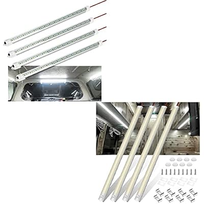 Welluck 12v الداخلية Led ضوء شريط ، Dc 12v Led ضوء مع مفتاح للسيارة ، مقطورة ، سرير شاحنة ، فان ، Rv ، شحن ، قارب ، خزانة ، مشبك أضواء مقطورة مغلقة نحيفة, إضاءة 12 فولت Led