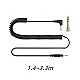 Taoricen Ersatz-Audiokabel Kompatibel mit Technics EAH-DJ1200 Kopfhörer, Einziehbar Feder Kopfhörerkabel mit 6,35-mm-Adapter (1,4~3,3m)