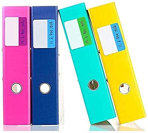 LuLyLu 400 5,1 cm selbstklebende Tabs, beschreibbare und repositionierbare Aktenregister für Buchseiten oder Marker, 20 Sets mit 10 Farben