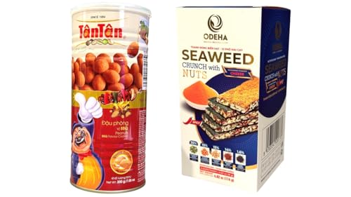 Image of Combo - Shrimp Flavour Peanuts and Spicy Cheese Seaweed Nuts - 2 Units per Order