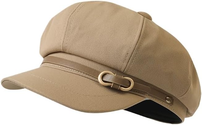 Spring and Autumn Bow Belt Buckle Hat Women's Casual Octagonal Beret Retro Literature and Art