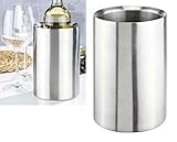 Doppelwandig für bessere Kühlung - Indoor und Outdoor Getränkekühler mit idealer Isolierung ist die beste Wahl, um diverse Flaschengetränke gekühlt und elegant auf dem Esszimmertisch oder Gartentisch zu servieren