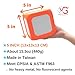 Macro Giant 5 Inch Foam Dry Erase Block, Set of 2, Neon Orange, Neon Green, White Boards, Teaching Learning Aid Tool, Kid Toy