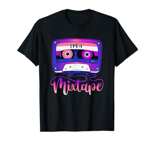 Funny Genderfluid Shirt Mixtape Gender Fluid Pride Flagge T-Shirt