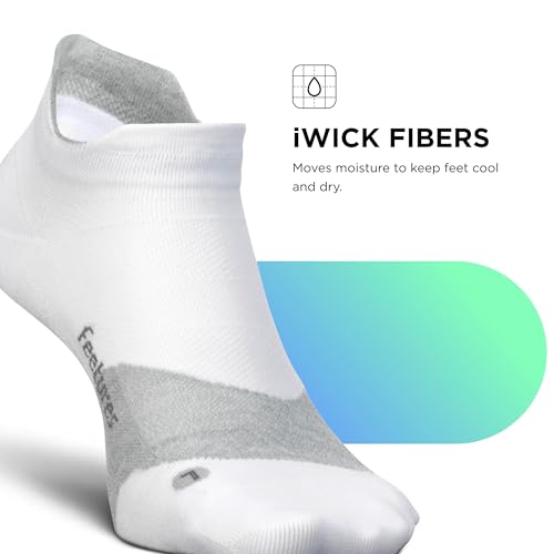 Image of Feetures Elite Light Cushion Mini Crew Sock - Sport Sock with Targeted Compression