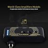 VALETON Guitar Headphone Amplifier Multi Effects Pocket Rechargeable Mini Practice Amplifier Rushead Max (Include 2 Additional Guitar Picks)