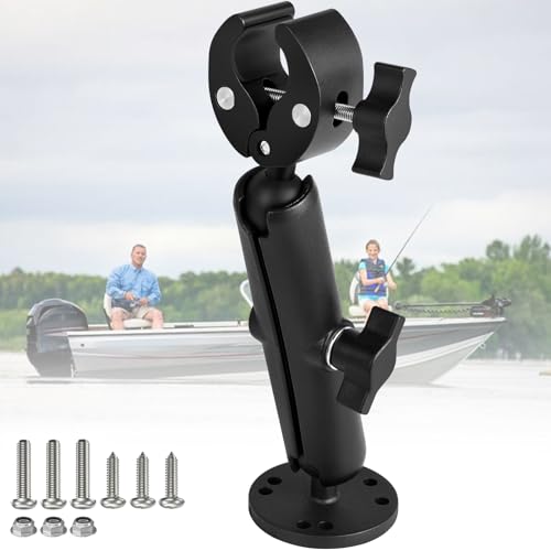 Trolling Motor Stabilizer Mount 360 Adjustable for Minn kota Terrova/Riptide Terrova/Ulterra/PowerDrive Tough-Claw Boat Trolling Motor Shaft Reduces Bounce Max to 1.5 Diameter Bar