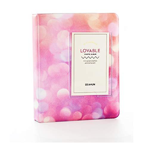 Woodmin Compatible Halo 64 Pockets Photo Album for Fujifilm Instax Mini 9 8