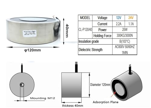 Solénoïde de levage 24V pour simplifier le déplacement de charges - 6