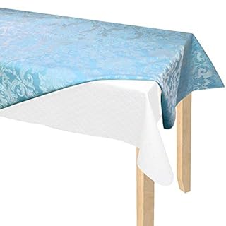 SOFINNI Table Pads Cover Fitted Pad Size - Table Padding Under Tablecloth - Tabletop Scratch Dent Flannel Back Protector Felt Pad Vinyl Cut to Fit, Size 54" x 90"